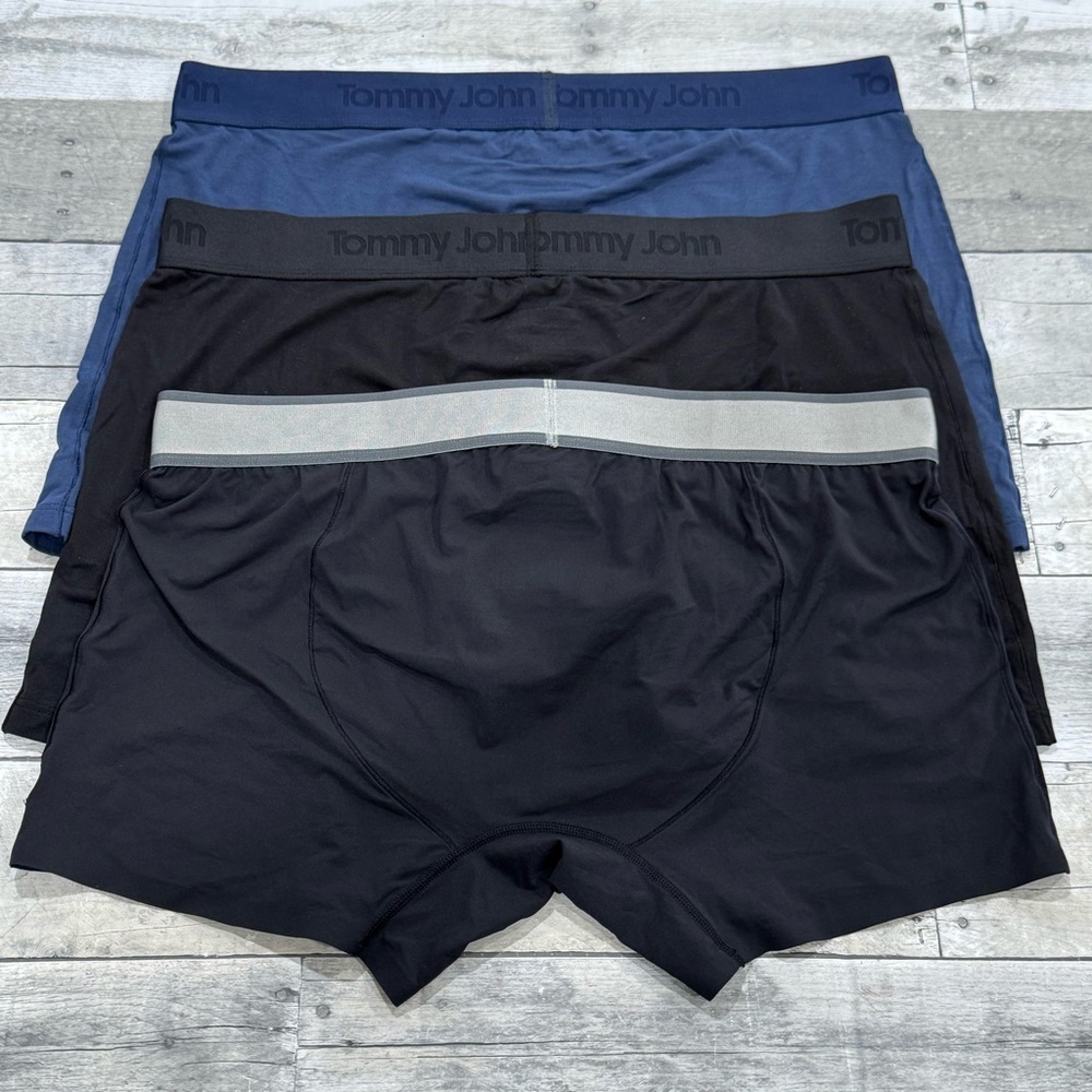 TOMMY JOHN 4-Inch Boxer Briefs 3-Pack - Assorted Colors & Styles - SZ - XL - Picture 2 of 6